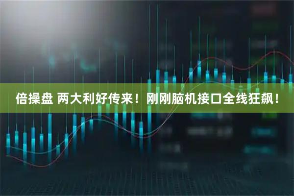 倍操盘 两大利好传来！刚刚脑机接口全线狂飙！