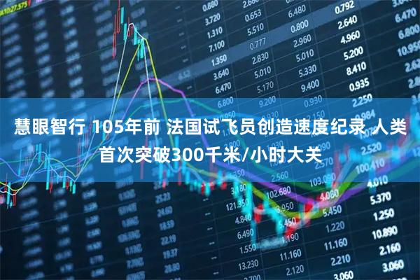 慧眼智行 105年前 法国试飞员创造速度纪录 人类首次突破300千米/小时大关