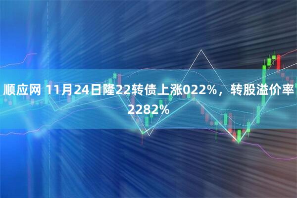 顺应网 11月24日隆22转债上涨022%，转股溢价率2282%