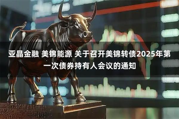 亚晶金融 美锦能源 关于召开美锦转债2025年第一次债券持有人会议的通知